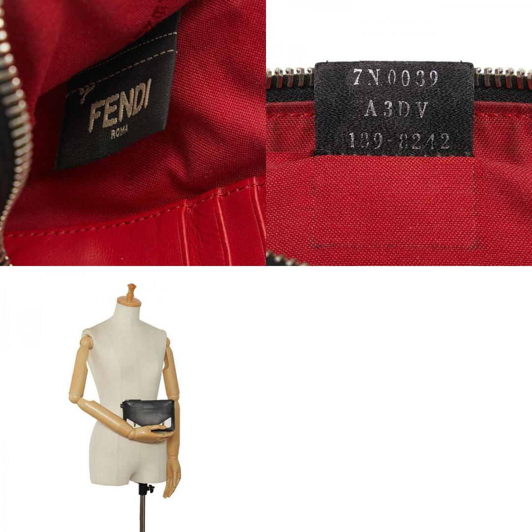 FENDI(フェンディ)のフェンディ モンスター バグズアイ ポーチ レザー レディース FENDI 【1-0128389】 レディースのファッション小物(ポーチ)の商品写真