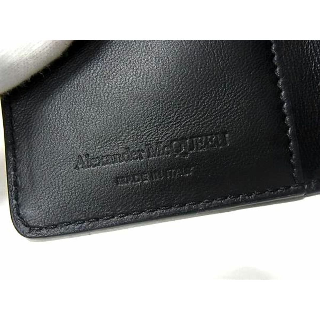 Alexander McQueen(アレキサンダーマックイーン)の■新品■未使用■ ALEXANDER McQUEEN アレキサンダー マックイーン レザー カードケース カード入れ 名刺入れ ブラック系 AX0383  レディースのバッグ(ショルダーバッグ)の商品写真