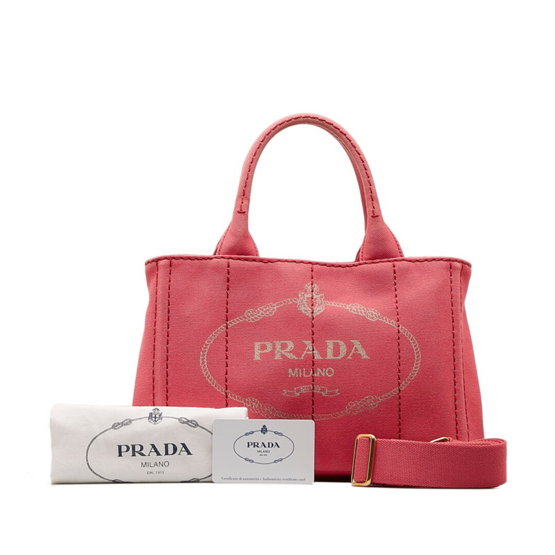 プラダ カナパ ミニ ハンドバッグ ショルダーバッグ 2WAY 1BG439 キャンバス レディース PRADA 【1-0132627】