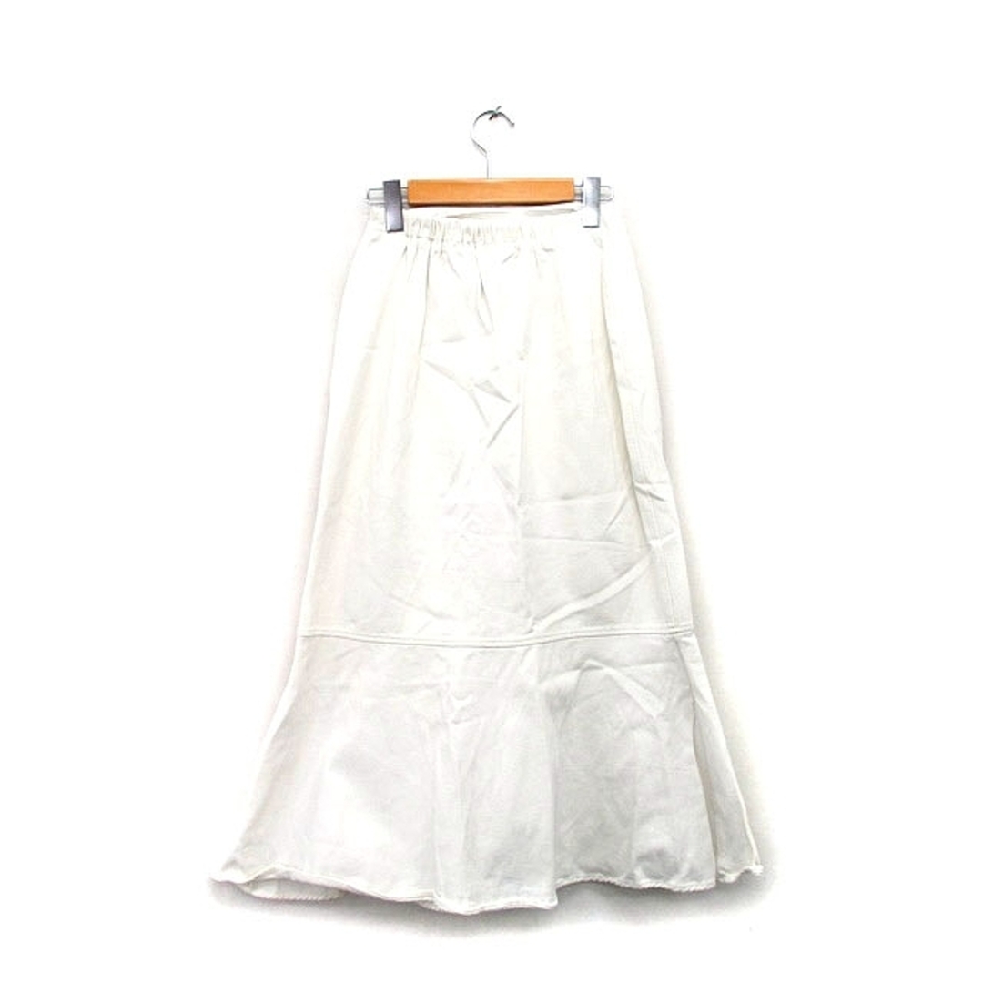 mystic(ミスティック)のミスティック マーメイドスカート ロング コットン シンプル F ホワイト 白 レディースのスカート(ロングスカート)の商品写真