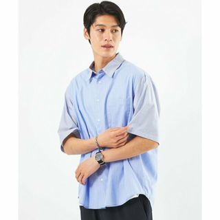 ユナイテッドアローズグリーンレーベルリラクシング(UNITED ARROWS green label relaxing)の【LT.BLUE】CARLO BASSETTI クレイジー ジャストルーズ シャツ(その他)