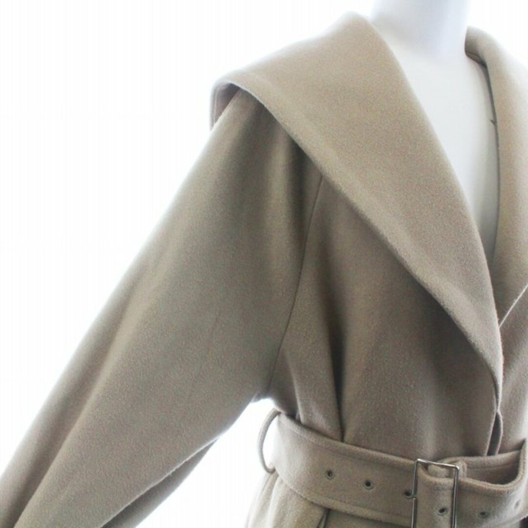 MURUA(ムルーア)のムルーア チェスターコート ロング 長袖 ビックカラー 2 M ベージュ レディースのジャケット/アウター(その他)の商品写真