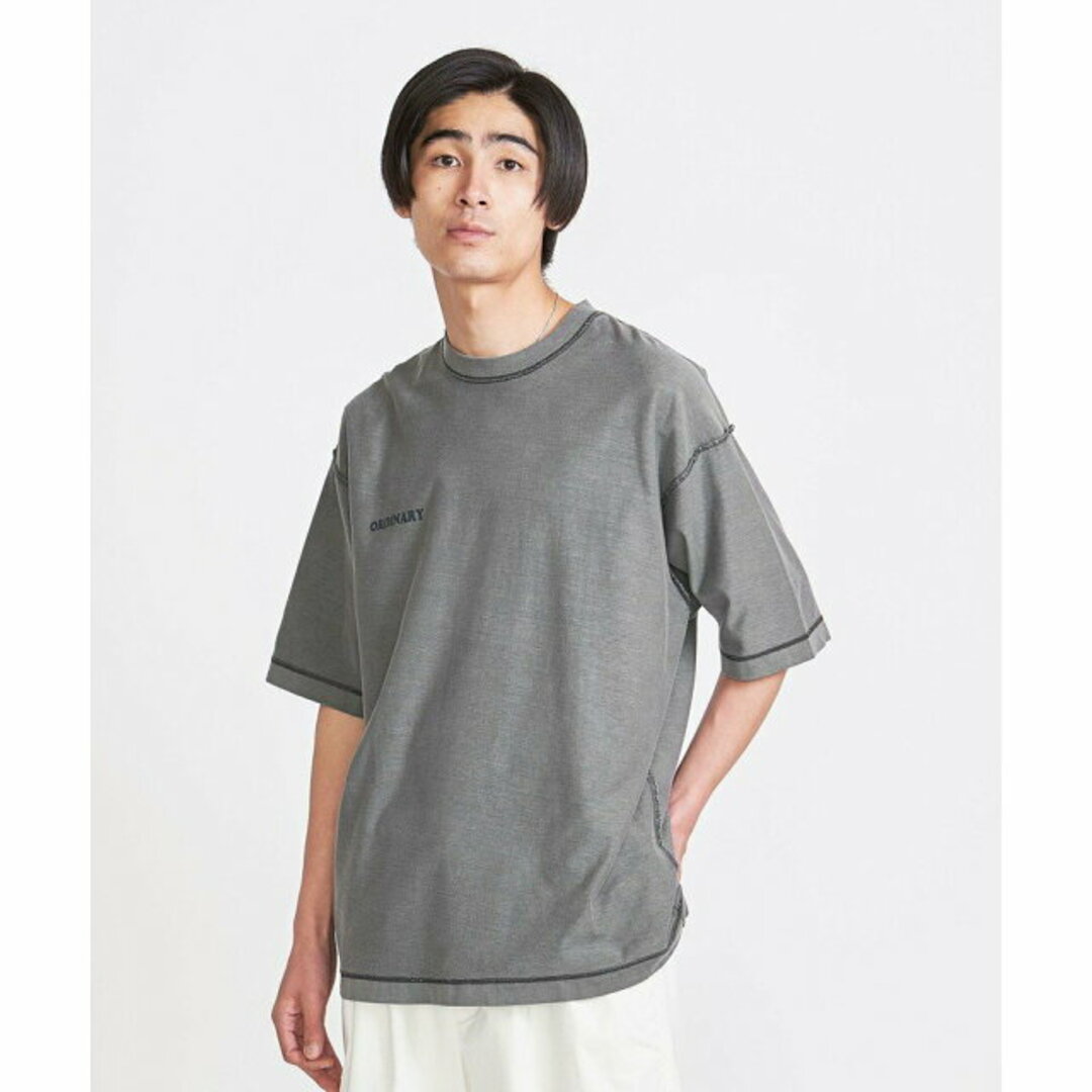 BEAUTY&YOUTH UNITED ARROWS(ビューティアンドユースユナイテッドアローズ)の【DK.GRAY】【M】<info. BEAUTY&YOUTH> リバーシブル ピグメント ショートスリーブクルー メンズのトップス(Tシャツ/カットソー(半袖/袖なし))の商品写真