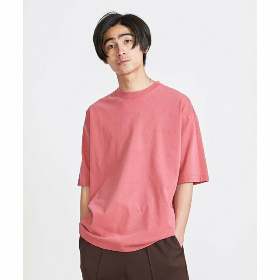 BEAUTY&YOUTH UNITED ARROWS(ビューティアンドユースユナイテッドアローズ)の【PINK】【M】<info. BEAUTY&YOUTH> リバーシブル ピグメント ショートスリーブクルー メンズのトップス(Tシャツ/カットソー(半袖/袖なし))の商品写真