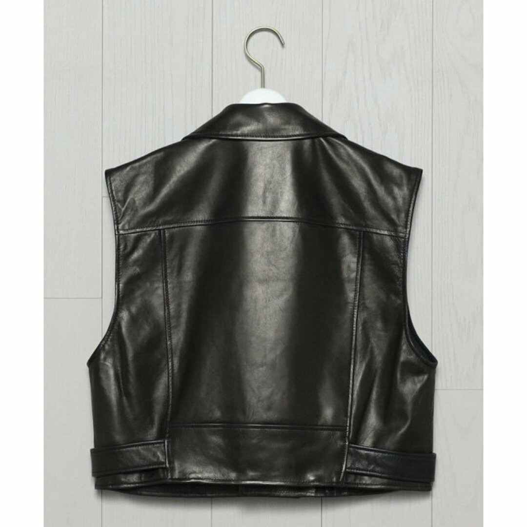 BEAUTY&YOUTH UNITED ARROWS(ビューティアンドユースユナイテッドアローズ)の【BLACK】<H>LEATHER RIDERS VEST/ベスト レディースのジャケット/アウター(その他)の商品写真