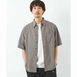 ユナイテッドアローズグリーンレーベルリラクシング(UNITED ARROWS green label relaxing)の【MD.BROWN】コットン シルク ボイル サッカー ジャストルーズ シャツ(その他)