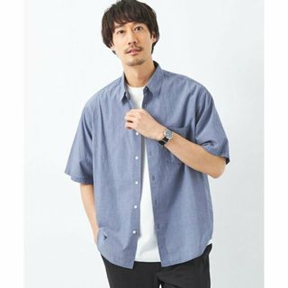 ユナイテッドアローズグリーンレーベルリラクシング(UNITED ARROWS green label relaxing)の【COBALT】コットン シルク ボイル サッカー ジャストルーズ シャツ(その他)