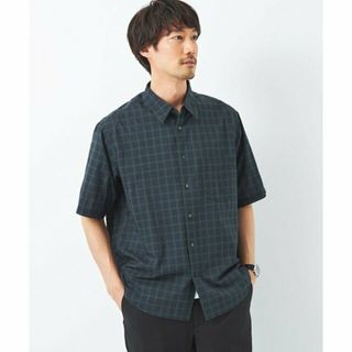 ユナイテッドアローズグリーンレーベルリラクシング(UNITED ARROWS green label relaxing)の【NAVY】コットン シルク ボイル サッカー ジャストルーズ シャツ(その他)