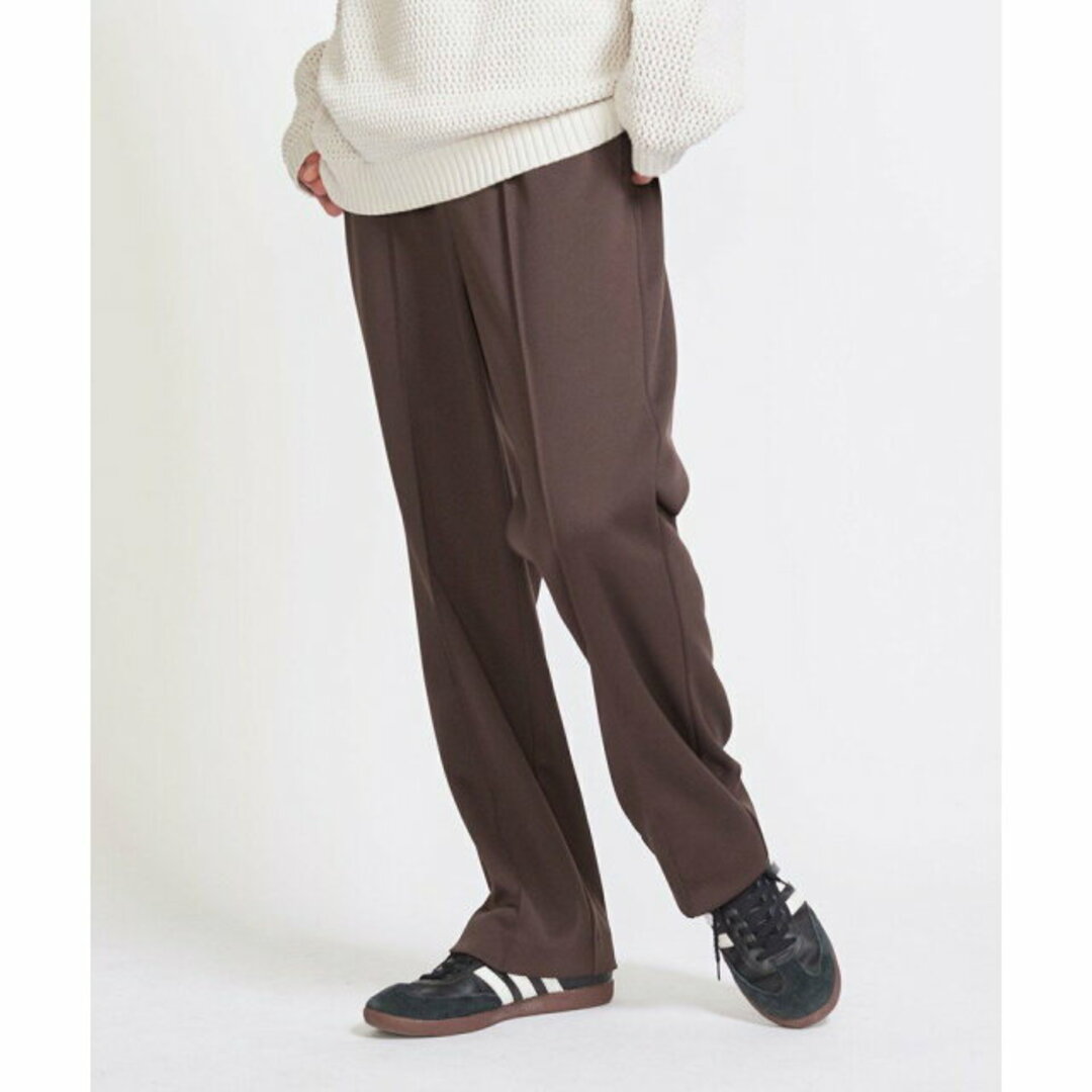 BEAUTY&YOUTH UNITED ARROWS(ビューティアンドユースユナイテッドアローズ)の【DK.BROWN】<info. BEAUTY&YOUTH> ポリエステルジャージ イージースラックス メンズのパンツ(その他)の商品写真