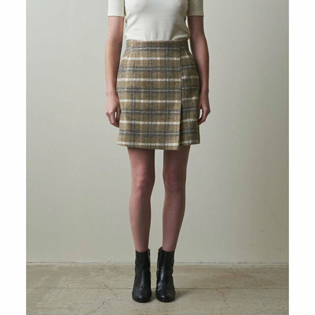 steven alan(スティーブンアラン)の【BEIGE】<Steven Alan>NEP CHECK MINI SKIRT/スカート レディースのスカート(ロングスカート)の商品写真