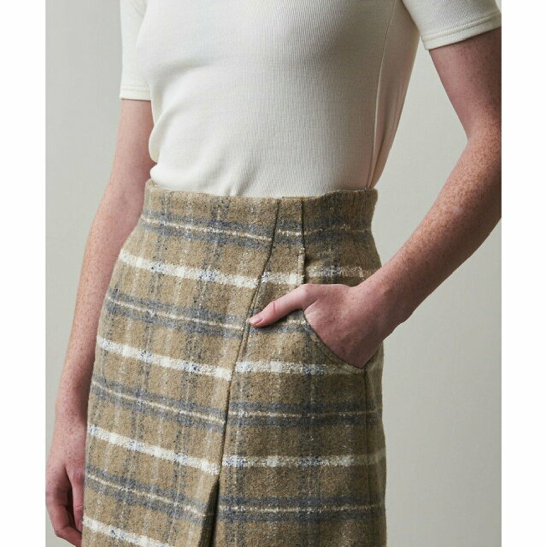 steven alan(スティーブンアラン)の【BEIGE】<Steven Alan>NEP CHECK MINI SKIRT/スカート レディースのスカート(ロングスカート)の商品写真