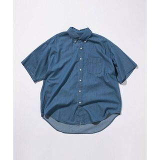 ユナイテッドアローズグリーンレーベルリラクシング(UNITED ARROWS green label relaxing)の【NAVY】<GLR or>オーバーサイズ デニム 半袖 シャツ -ユニセックス-(シャツ/ブラウス(長袖/七分))