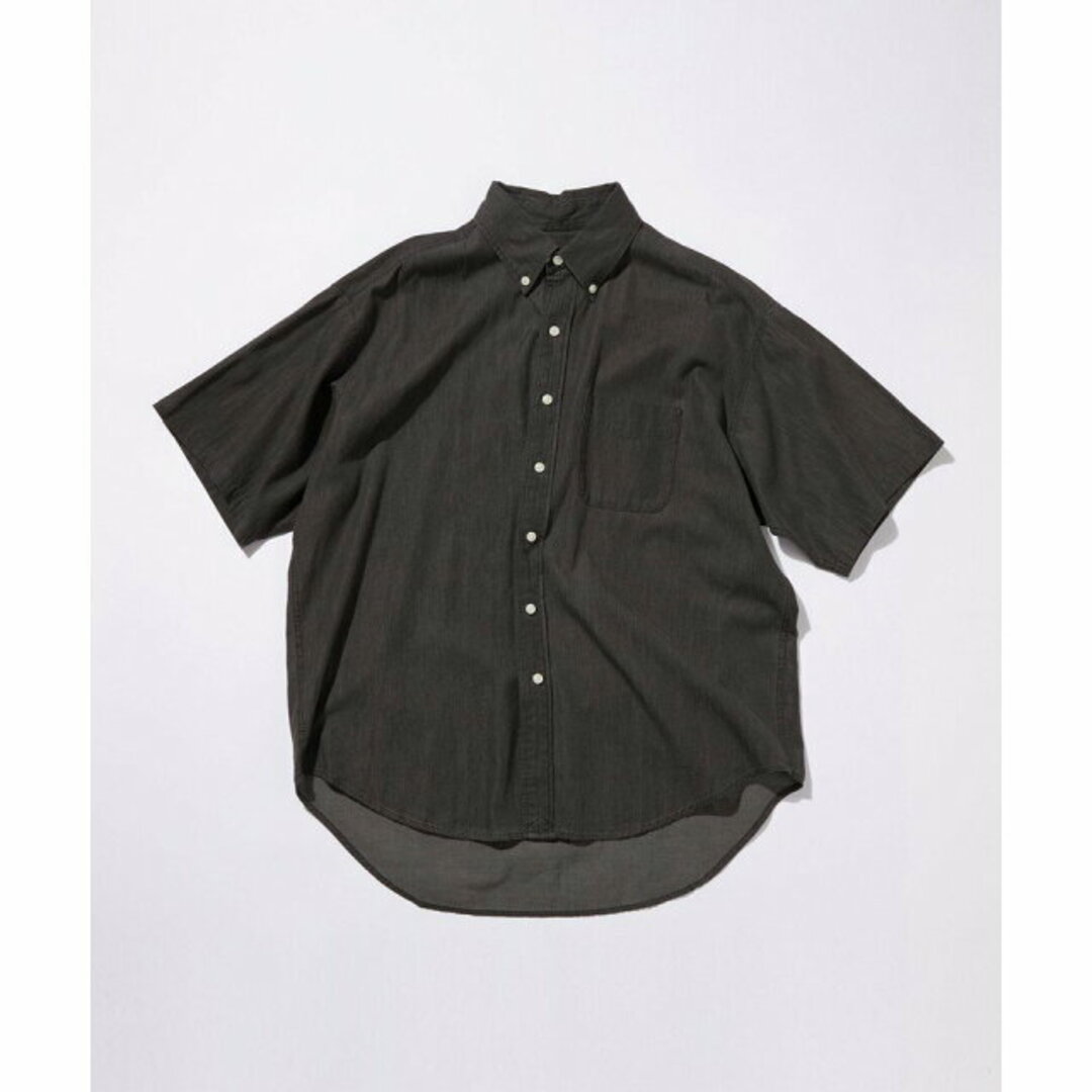 UNITED ARROWS green label relaxing(ユナイテッドアローズグリーンレーベルリラクシング)の【MD.GRAY】<GLR or>オーバーサイズ デニム 半袖 シャツ -ユニセックス- レディースのトップス(シャツ/ブラウス(長袖/七分))の商品写真