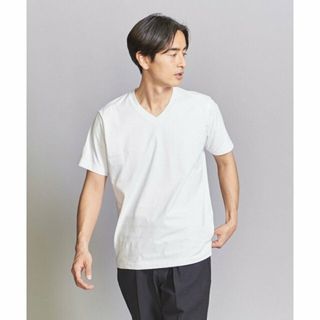 ビューティアンドユースユナイテッドアローズ(BEAUTY&YOUTH UNITED ARROWS)の【WHITE】ハイゲージ ガスコットン Vネック ショートスリーブ Tシャツ【抗菌・防臭】(その他)