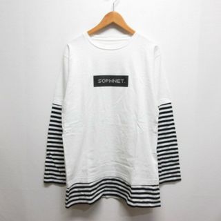 ソフネット(SOPHNET.)のソフネット SOPHNET. 長袖 Tシャツ フェイク ボーダー レイヤード M(Tシャツ/カットソー(七分/長袖))