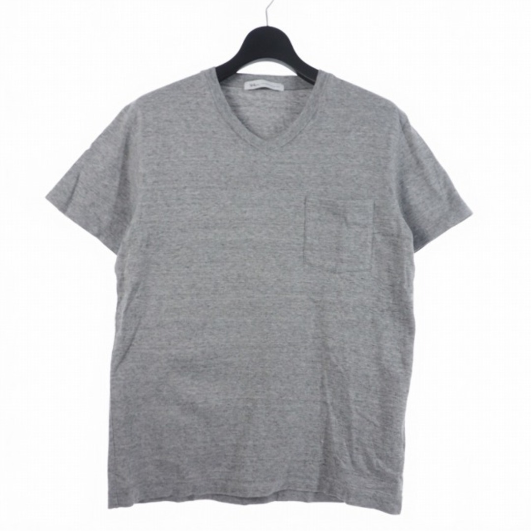 Ron Herman(ロンハーマン)のロンハーマン 霜降り Vネック Tシャツ 半袖 無地 S グレー  メンズのトップス(Tシャツ/カットソー(半袖/袖なし))の商品写真