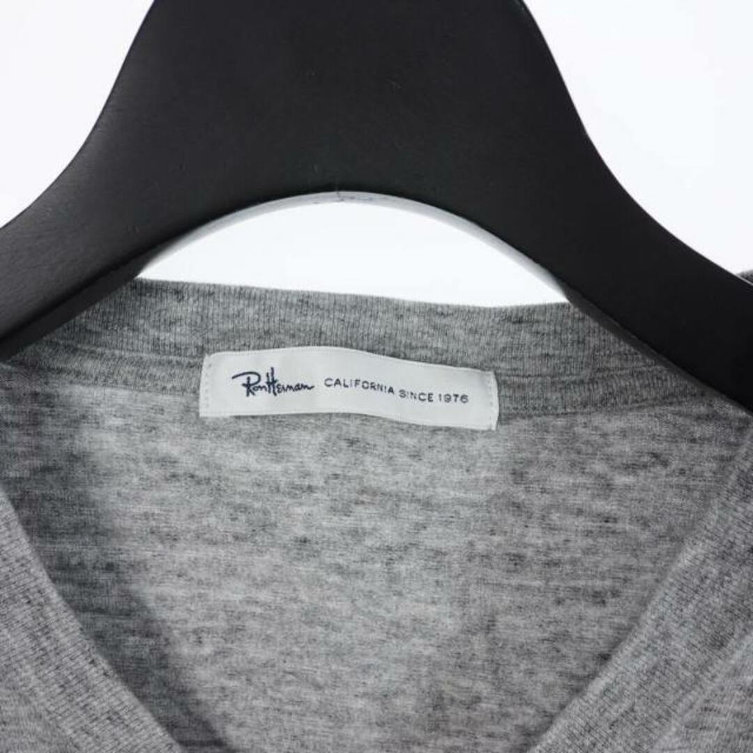 Ron Herman(ロンハーマン)のロンハーマン 霜降り Vネック Tシャツ 半袖 無地 S グレー  メンズのトップス(Tシャツ/カットソー(半袖/袖なし))の商品写真
