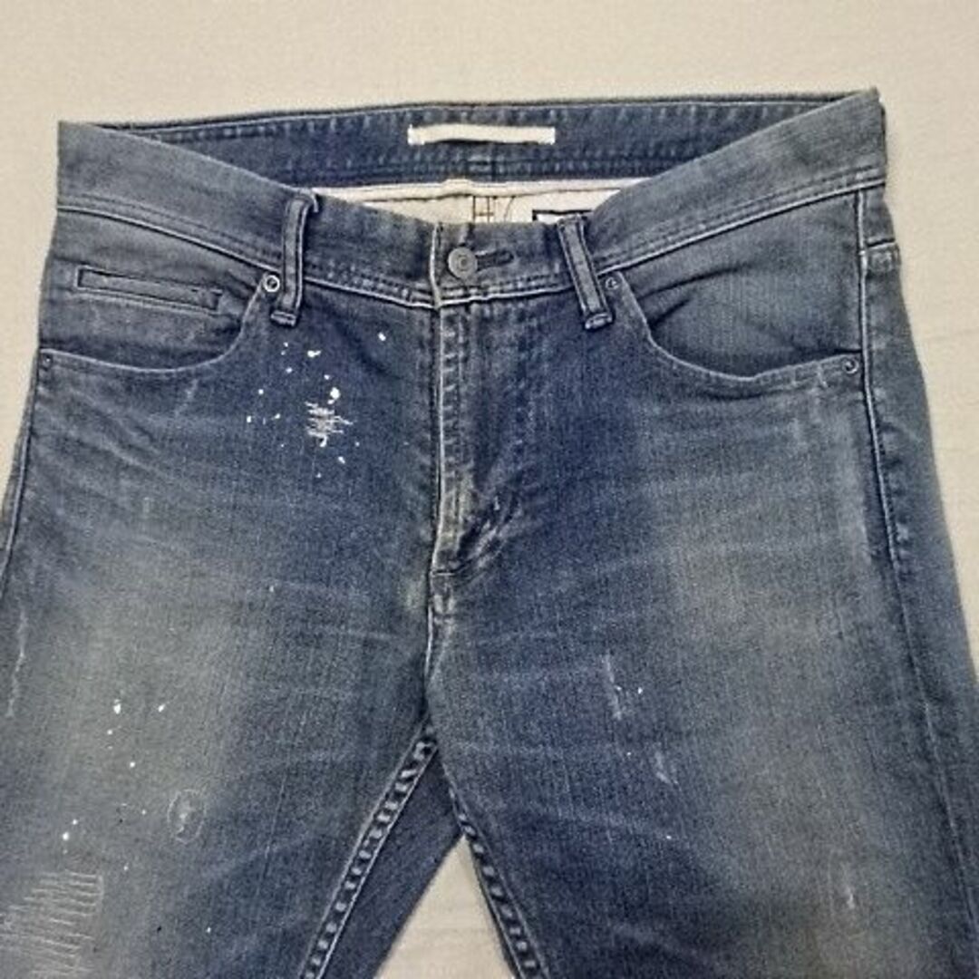 241(トゥーフォーワン)の児島産☆241☆e JEANS☆ダメージ加工テーパード☆3☆ウェスト約88cm メンズのパンツ(デニム/ジーンズ)の商品写真