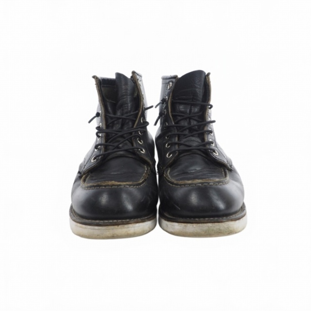 REDWING(レッドウィング)のレッドウィング ワーク ブーツ レザー シューズ US8 26㎝ ブラック  メンズの靴/シューズ(ブーツ)の商品写真