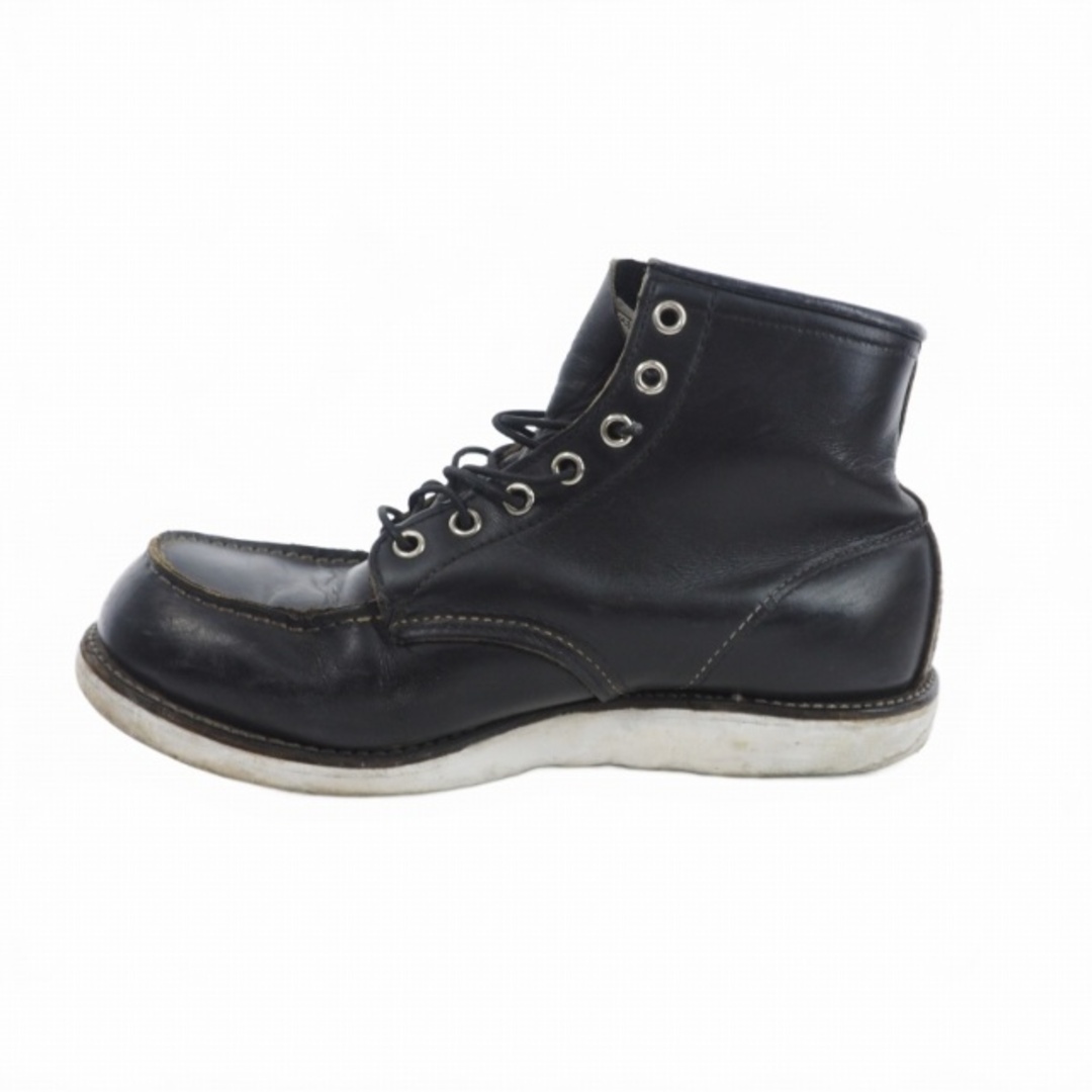 REDWING(レッドウィング)のレッドウィング ワーク ブーツ レザー シューズ US8 26㎝ ブラック  メンズの靴/シューズ(ブーツ)の商品写真