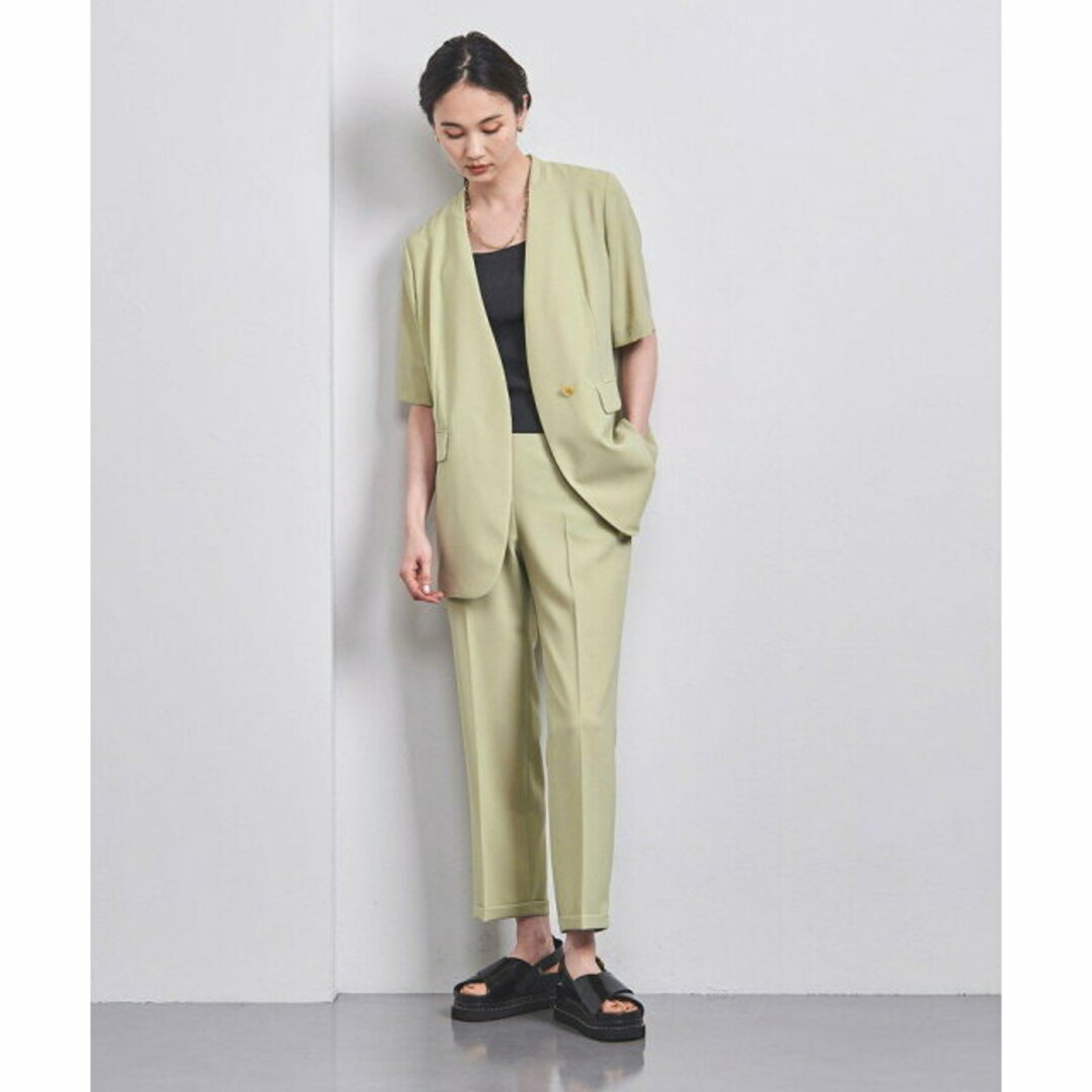 UNITED ARROWS(ユナイテッドアローズ)の【LIME】【M（38）】P/CU ハイウエスト ダブル パンツ その他のその他(その他)の商品写真