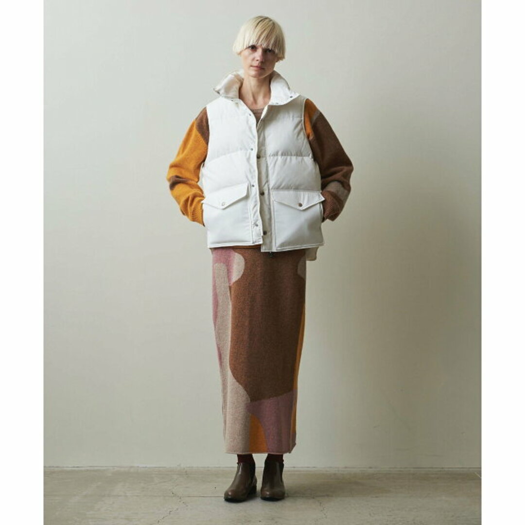 steven alan(スティーブンアラン)の【BEIGE】<Steven Alan>WOOL INTARSIA SKIRT/スカート レディースのスカート(ロングスカート)の商品写真