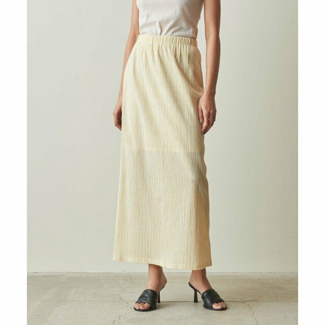 steven alan - 【YELLOW】<Steven Alan>CRAPE STRIPE EASY LONG SKIRT