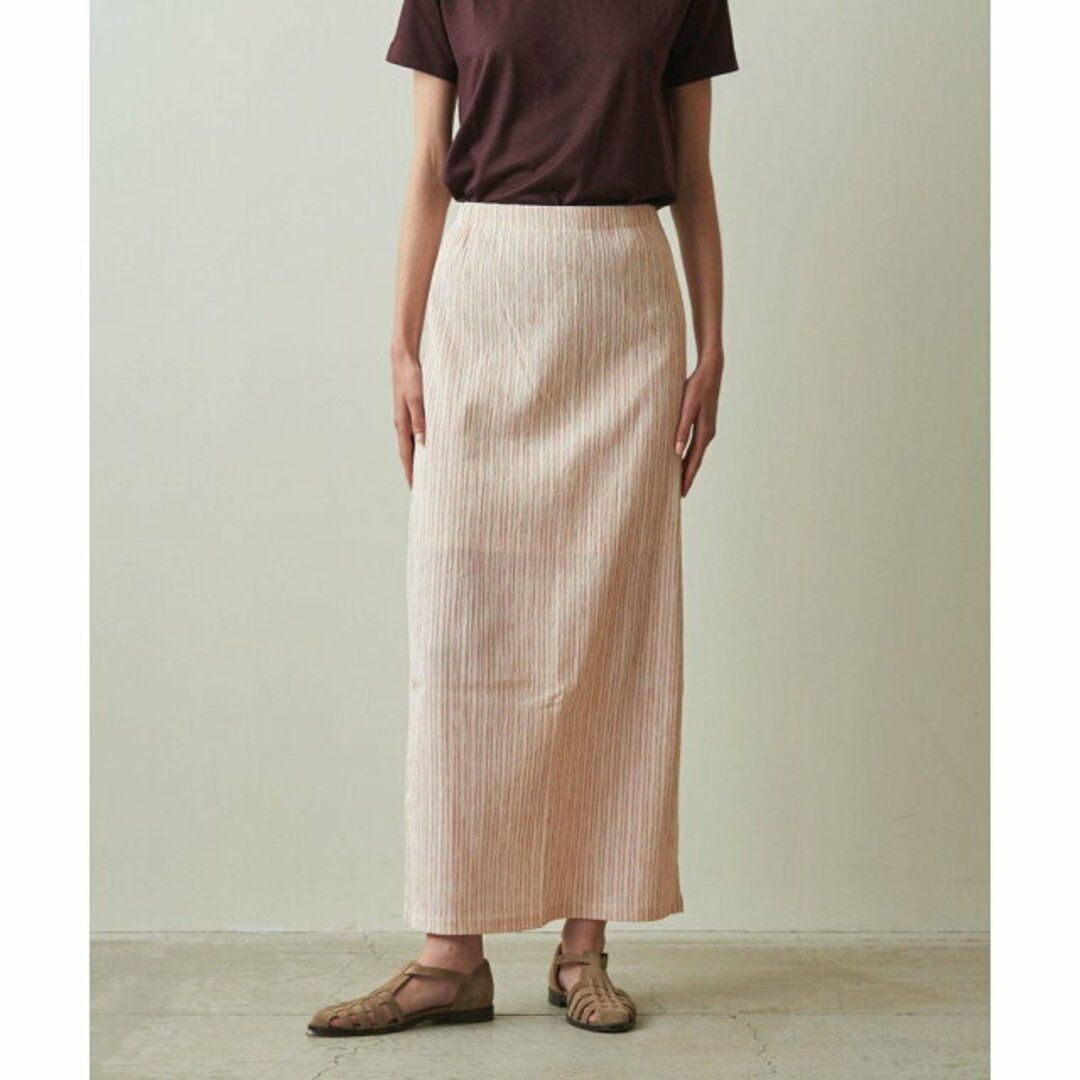 steven alan - 【RED】<Steven Alan>CRAPE STRIPE EASY LONG SKIRT