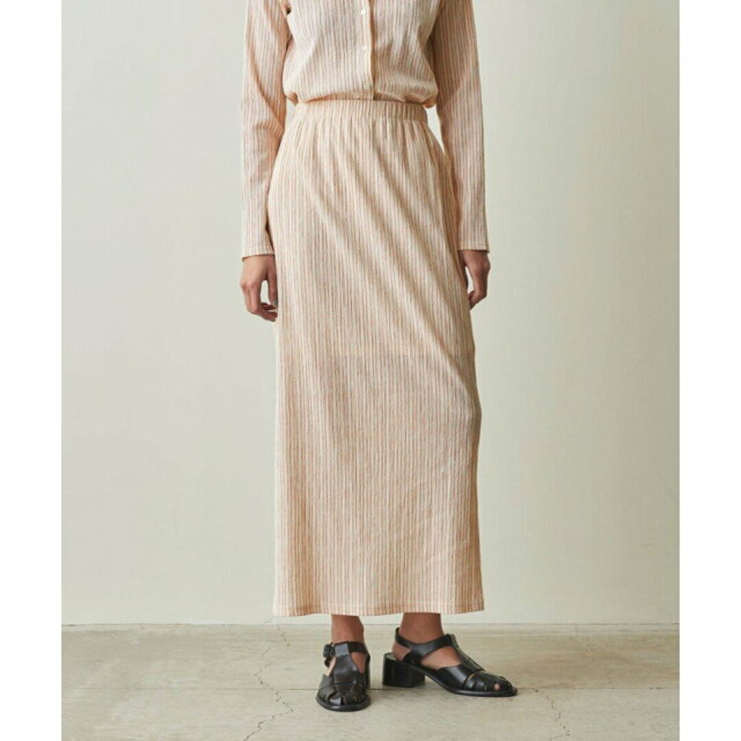 steven alan(スティーブンアラン)の【RED】<Steven Alan>CRAPE STRIPE EASY LONG SKIRT/スカート レディースのスカート(ロングスカート)の商品写真