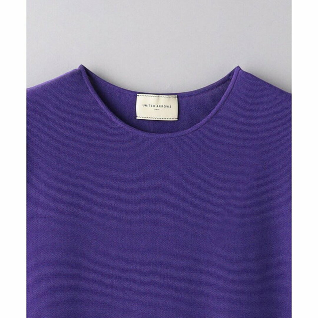 UNITED ARROWS(ユナイテッドアローズ)の【PURPLE】フィット フレア ノースリーブ ニットワンピース レディースのワンピース(ロングワンピース/マキシワンピース)の商品写真