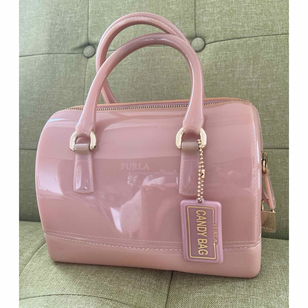 Furla(フルラ)の【美品】FURLA キャンディバッグ　ピンク レディースのバッグ(ボストンバッグ)の商品写真