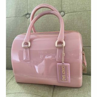 【美品】FURLA キャンディバッグ　ピンク