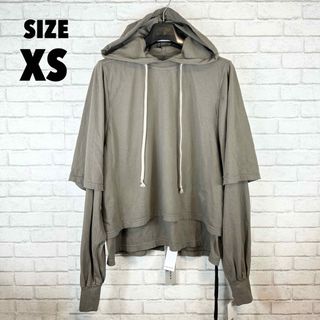 ダークシャドウ(DRKSHDW)の新品 本物 RICK OWENS DRKSHDW レイヤード パーカー (パーカー)