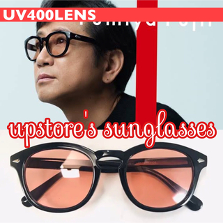 ◆サングラス◆ ウェリントン オレンジ UV400【新品】No.19(サングラス/メガネ)
