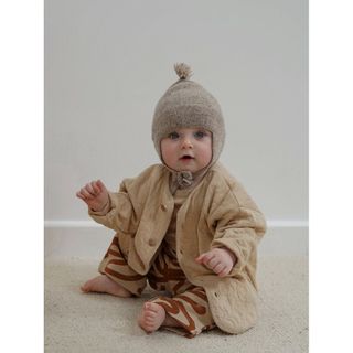 キャラメルベビー&チャイルド(Caramel baby&child )のorganiczoo Midnight Quilt Cardigan★GROWN(ニット/セーター)