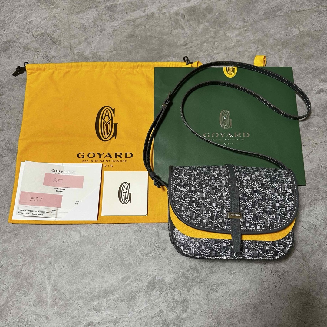 GOYARD(ゴヤール)の本日限定価格 GOYARD ゴヤール ベルヴェデーレPM バッグ グレーサンルイ レディースのバッグ(ショルダーバッグ)の商品写真