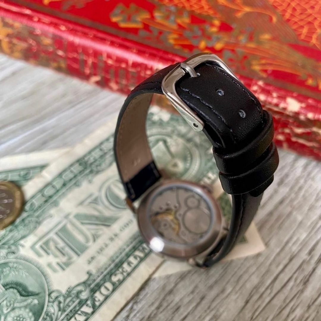 STURMANSKIE(シュトゥルマンスキー)の【レトロ】シュトゥルマンスキー メンズ腕時計 ブラック　手巻き ヴィンテージ メンズの時計(腕時計(アナログ))の商品写真