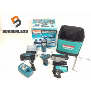 マキタ(Makita)の☆美品☆makita マキタ コンボキット CK1002SP1 インパクトドライバ TD090D ライト ML101 ラジオ MR051 バッテリー2個 ツールバック 84542(工具)