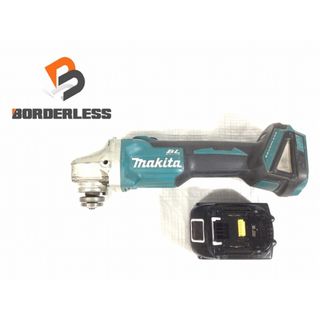 マキタ(Makita)の☆中古品☆makita マキタ 18V 100mm 充電式ディスクグラインダー GA404DN バッテリー1個(3.0Ah) 付 コードレス 研磨 研削 切削 85029(工具)