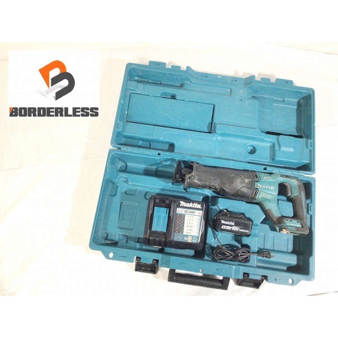 工具☆品☆makita マキタ 18V 充電式レシプロソー JR187D バッテリー1個(18V 5.0AH) 充電器 ケース コードレス セーバソー 85103