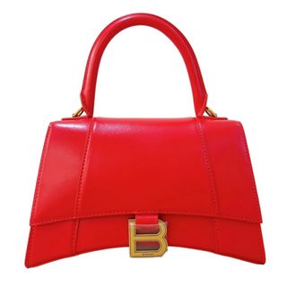 バレンシアガ(Balenciaga)の　バレンシアガ BALENCIAGA アワーグラス　スモールバッグ　 593546 シャイニーボックスカーフスキン レディース ハンドバッグ(ハンドバッグ)