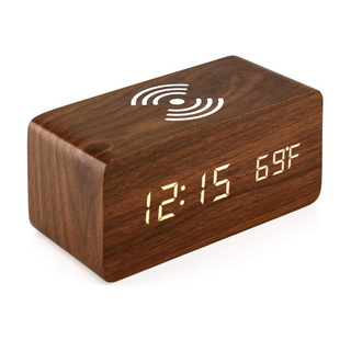 インテリアアイテム トレンド デザイン 置き時計 ダークブラウン(置時計)