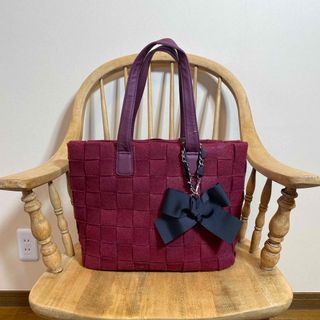 INGEBORG - 新品 インゲボルグ ピンクハウス 黒リボンレースかごバッグ INGEBORG - 新品 インゲボルグ ピンクハウス 黒リボンレースかごバッグ