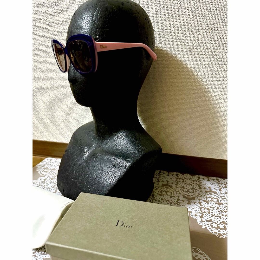 Christian Dior(クリスチャンディオール)のディオール サングラス パープル×ピンク 本物 レディースのファッション小物(サングラス/メガネ)の商品写真