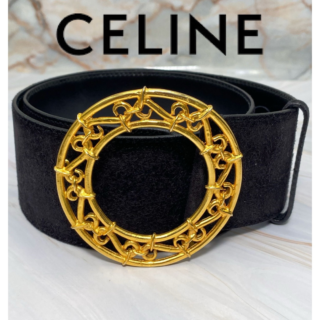 celine(セリーヌ)のCELINE セリーヌ サークル　ベルト　スエードベルト レディースのファッション小物(ベルト)の商品写真