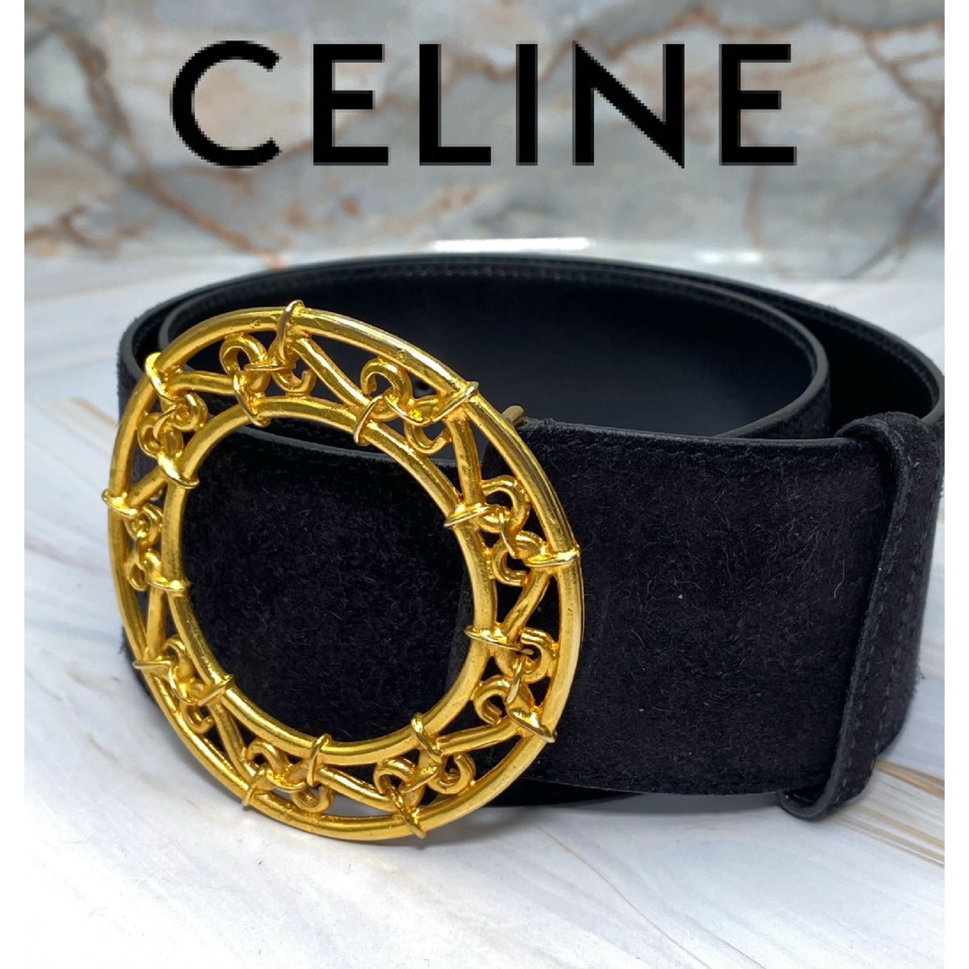 celine(セリーヌ)のCELINE セリーヌ サークル　ベルト　スエードベルト レディースのファッション小物(ベルト)の商品写真