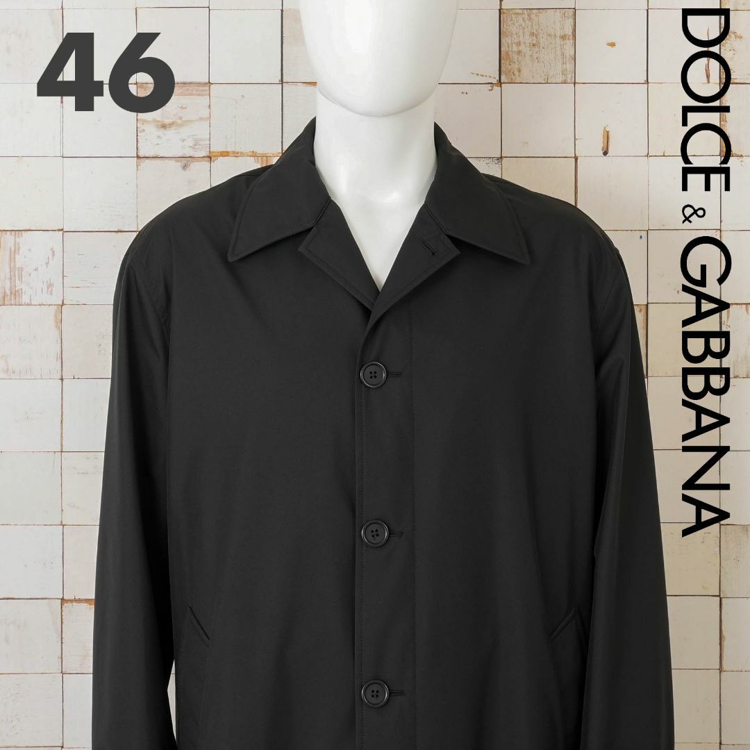 DOLCE&GABBANA(ドルチェアンドガッバーナ)の新品 Dolce & Gabbana トレンチコート ロゴプレート 46 メンズのジャケット/アウター(トレンチコート)の商品写真