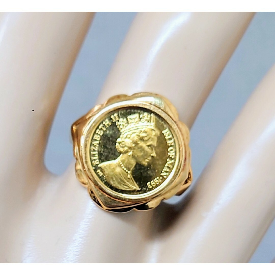 マン島コインリング レディースのアクセサリー(リング(指輪))の商品写真