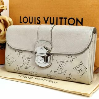 ルイヴィトン(LOUIS VUITTON)のルイヴィトン ポルトフォイユ イリス マヒナ レザー ブロン  白　ホワイト系(財布)