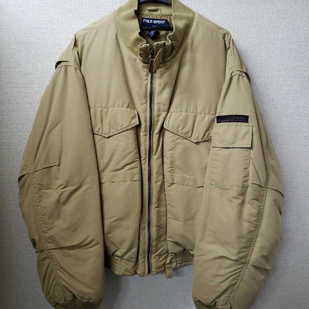 メンズ90s POLO SPORT ビンテージ G-8 フライトダウン  タンカース